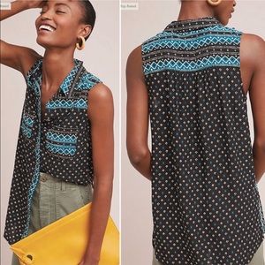 Anthropologie Akemi + Kin Ira Printed Tunic XS